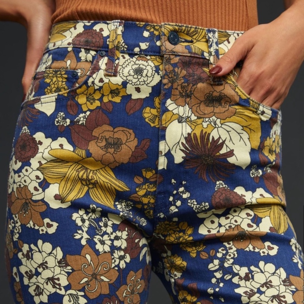 MOTHER Floral Jeans